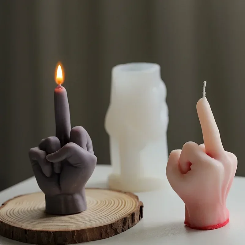 Art Craft Idea - 3D Middle Finger Silicone Mold for
