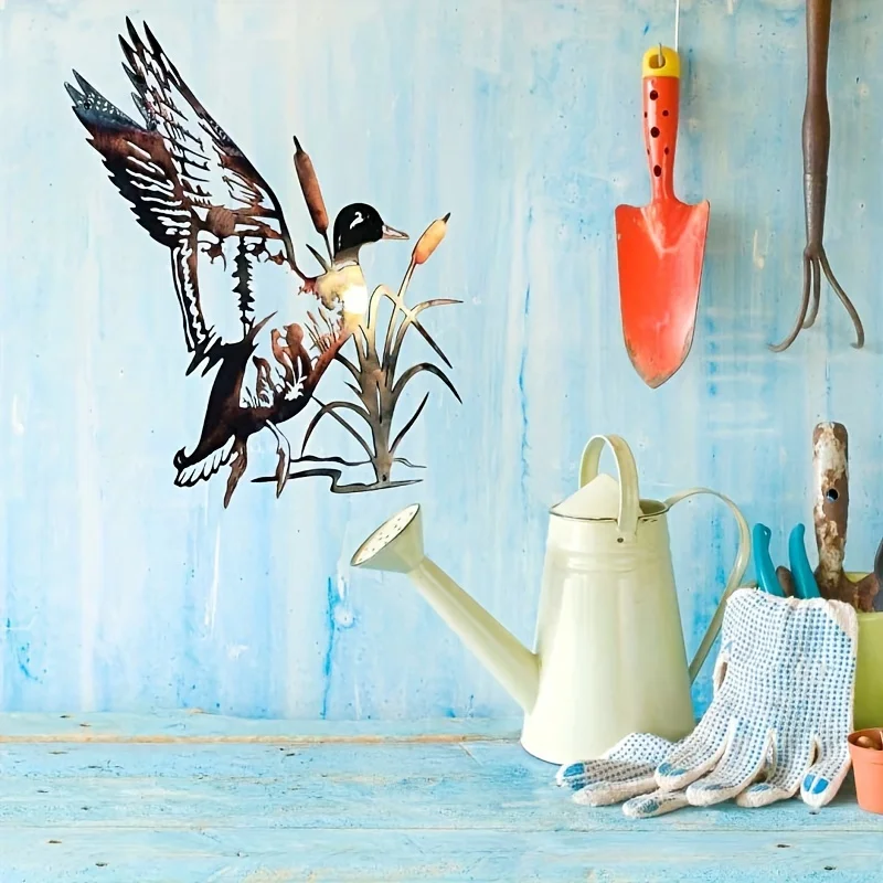 Art Craft Room - Indoor Decoration Wild Duck Metal Wall
