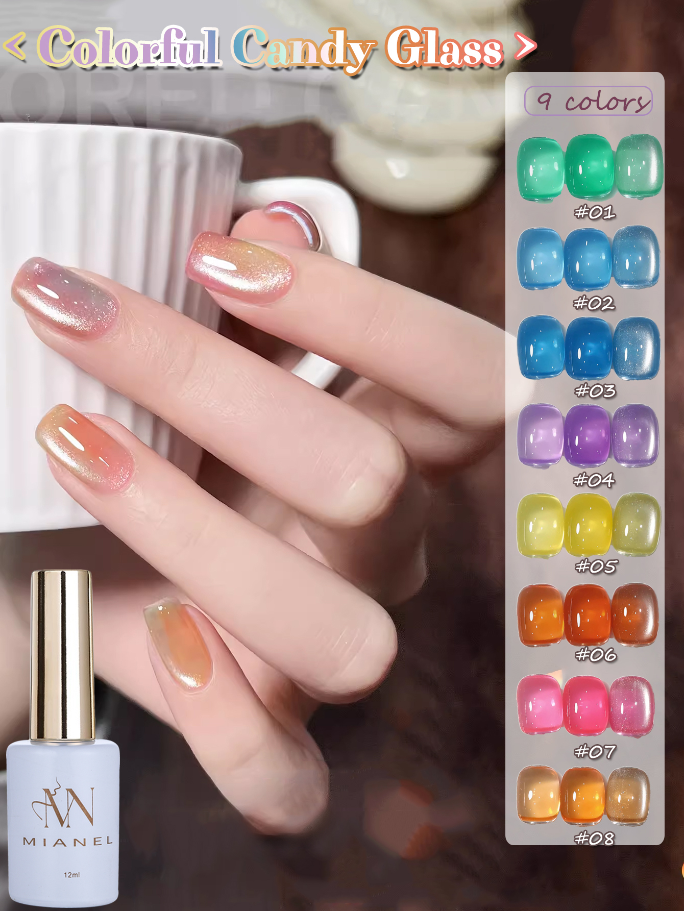 Art Craft Online - MIANEL Colorful Gel Nail Polish Popular