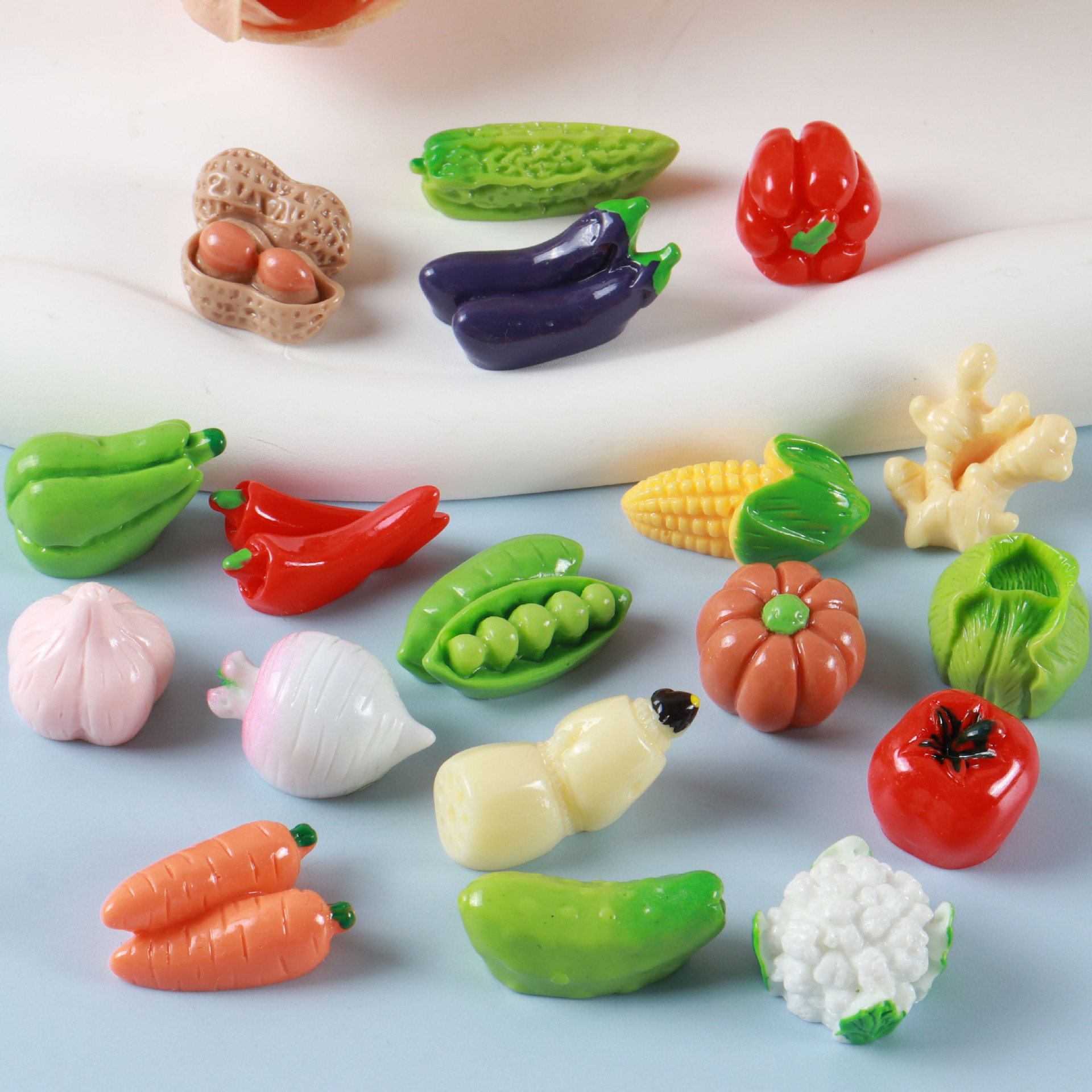 Art And Craft Vegetable - 10pcs Vegetable Figurines Miniatures Resin Crafts