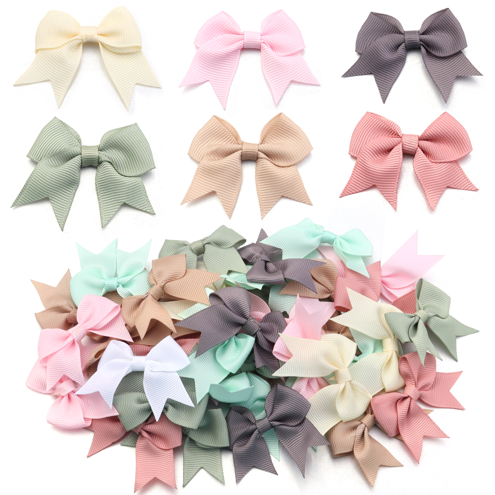 Art Craft Flower - 20Pcs 4x6cm Satin Ribbon Bowknot Decoration