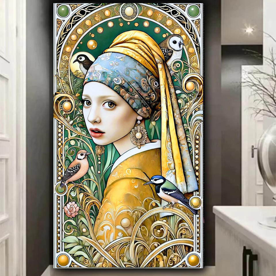 Art And Craft Valentine - Amazing Pearl Woman 5D DIY Full
