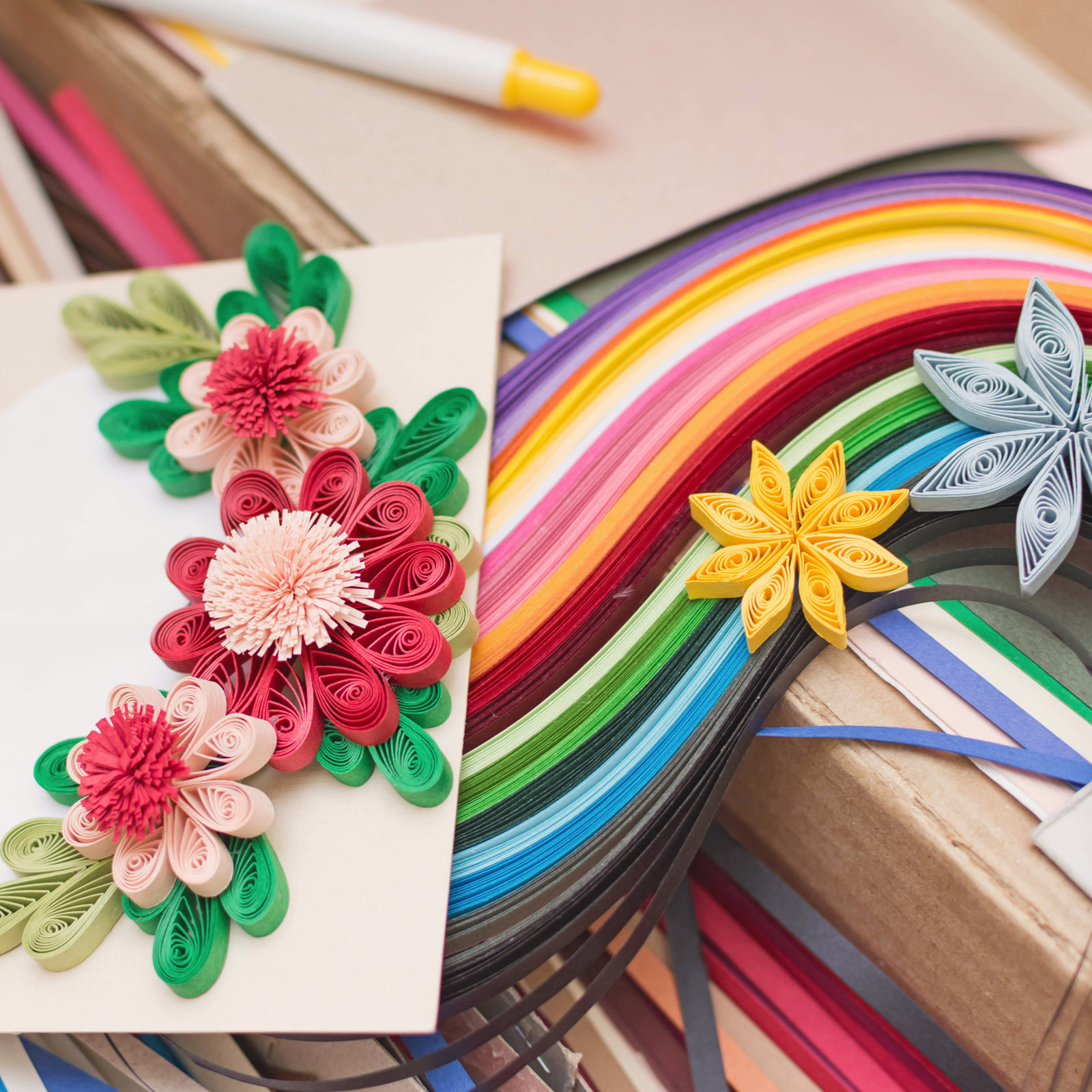 Quilling Paper Strips - 600/840pcs Quilling Strips Paper 5mm 0.2
