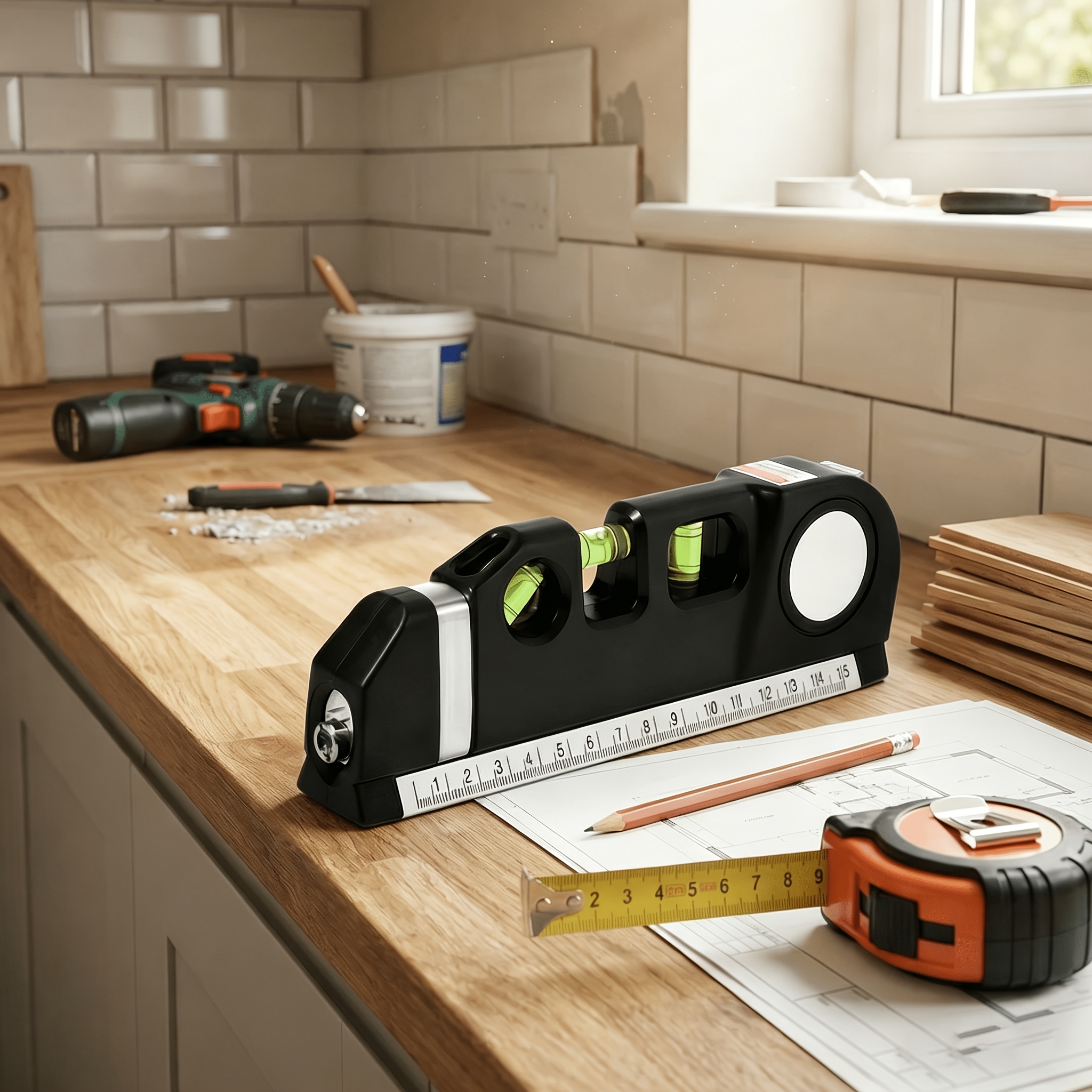 Mosaic Tile Supply - Laser Level, Multipurpose Line Tool and