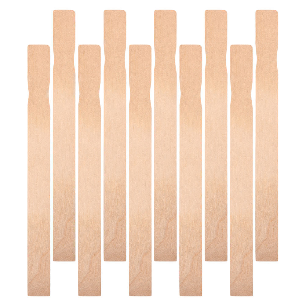 Art And Craft With Paint - 10Pcs Oil Paint Stirring Sticks Natural