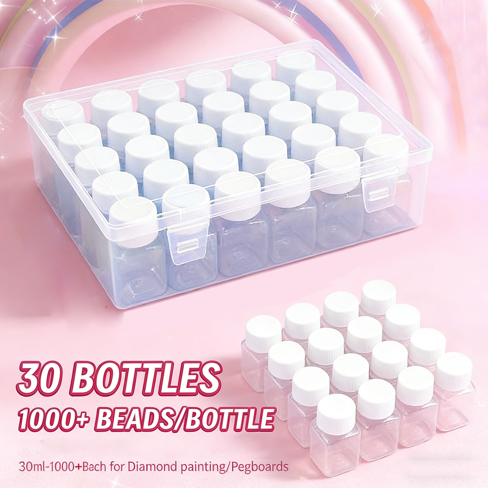 Mosaic Tile Supply - 30 Pcs 30ML Square Bottle Diamond