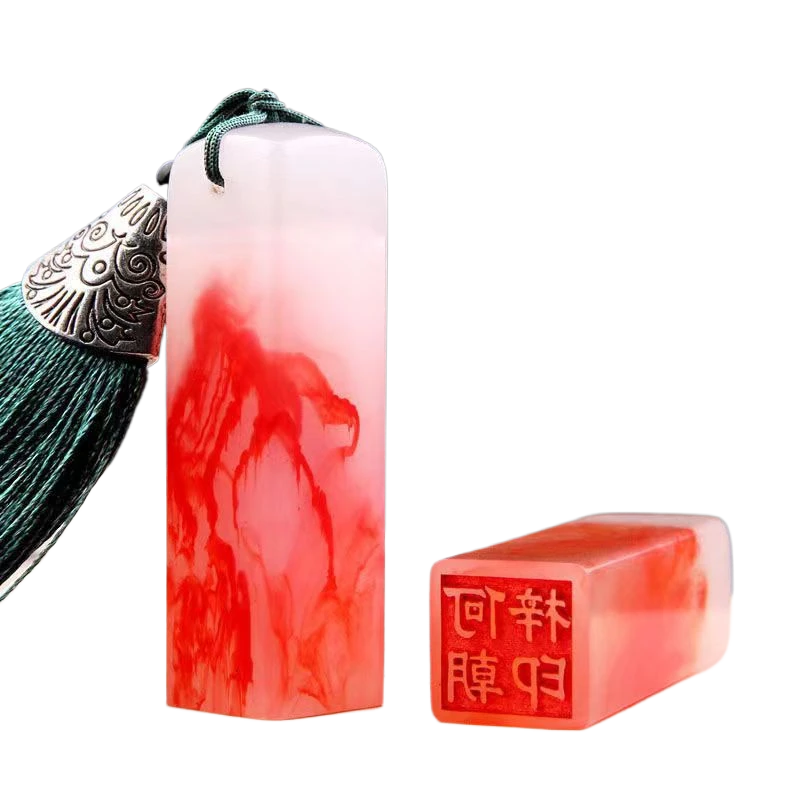 Chinese Art Craft - Clear Name Stamps Customized Resin Name