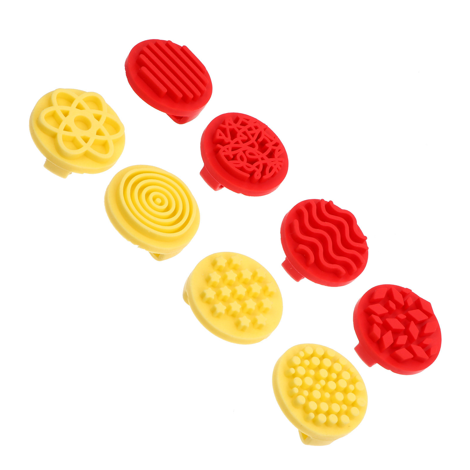 Art Craft Education - 8Pcs Rubber Stamps for Toddlers Finger