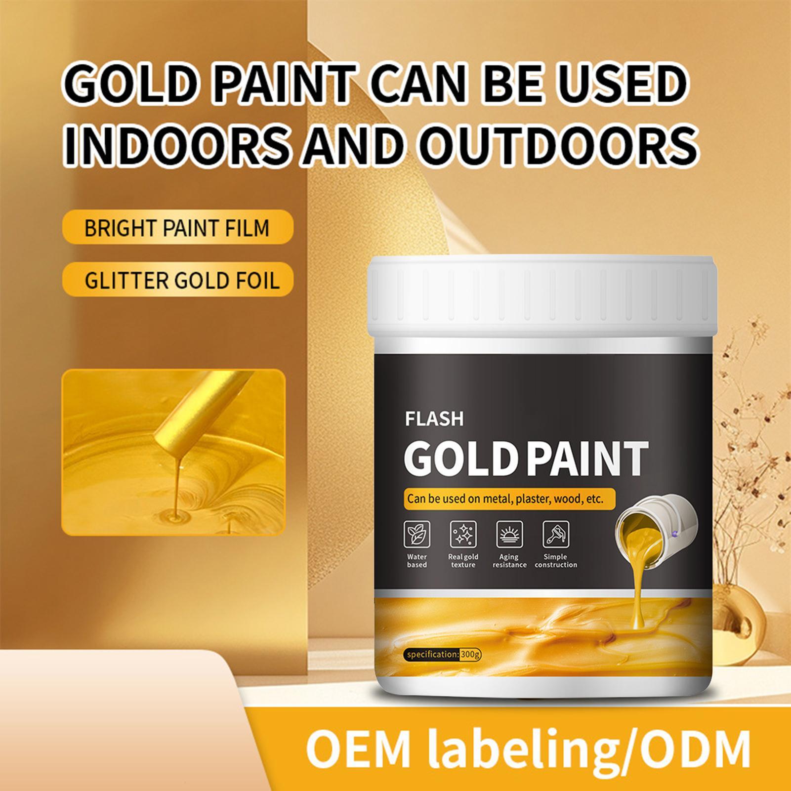 Art And Craft With Paint - 300g Liquid Gold Paint DIY Fast