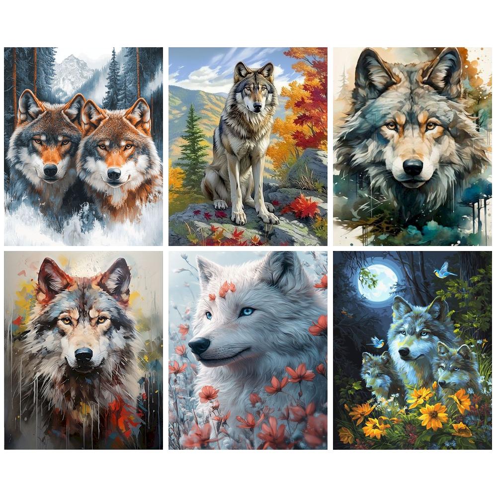 GATYZTORY Wolf Paint By Number - Art Craft Number incelemesi ve fiyatı