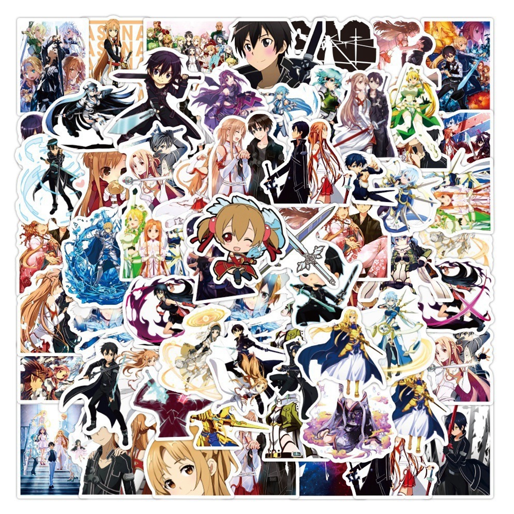 1 Pack Anime Sticker Sword Art - Art Craft Online incelemesi ve fiyatı