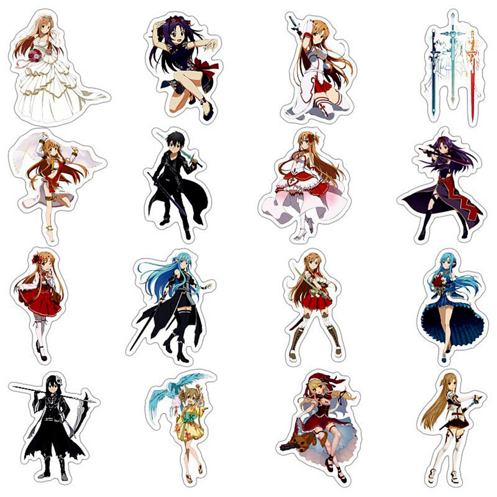 1 Pack Anime Sticker Sword Art - Art Craft Online incelemesi ve fiyatı