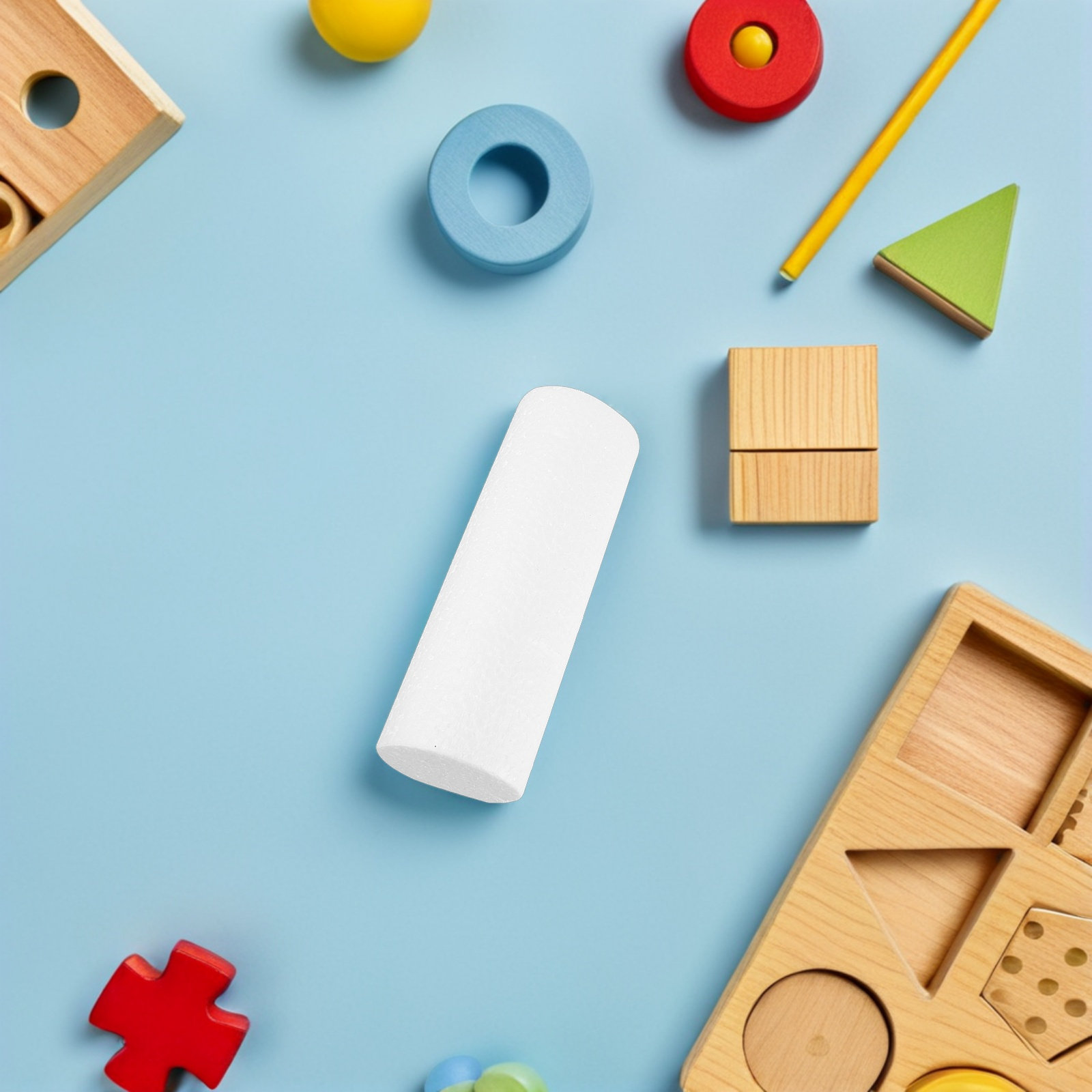 9Pcs White Foam Cylinders Soli - Art Craft Education incelemesi ve fiyatı