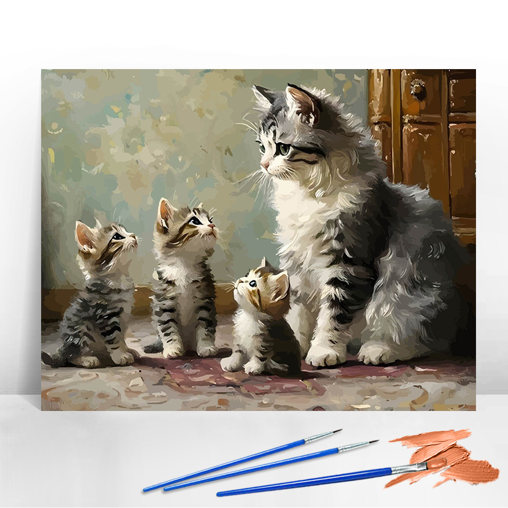 DIY Digital Oil Painting Cat K - Art Craft Cat incelemesi ve fiyatı