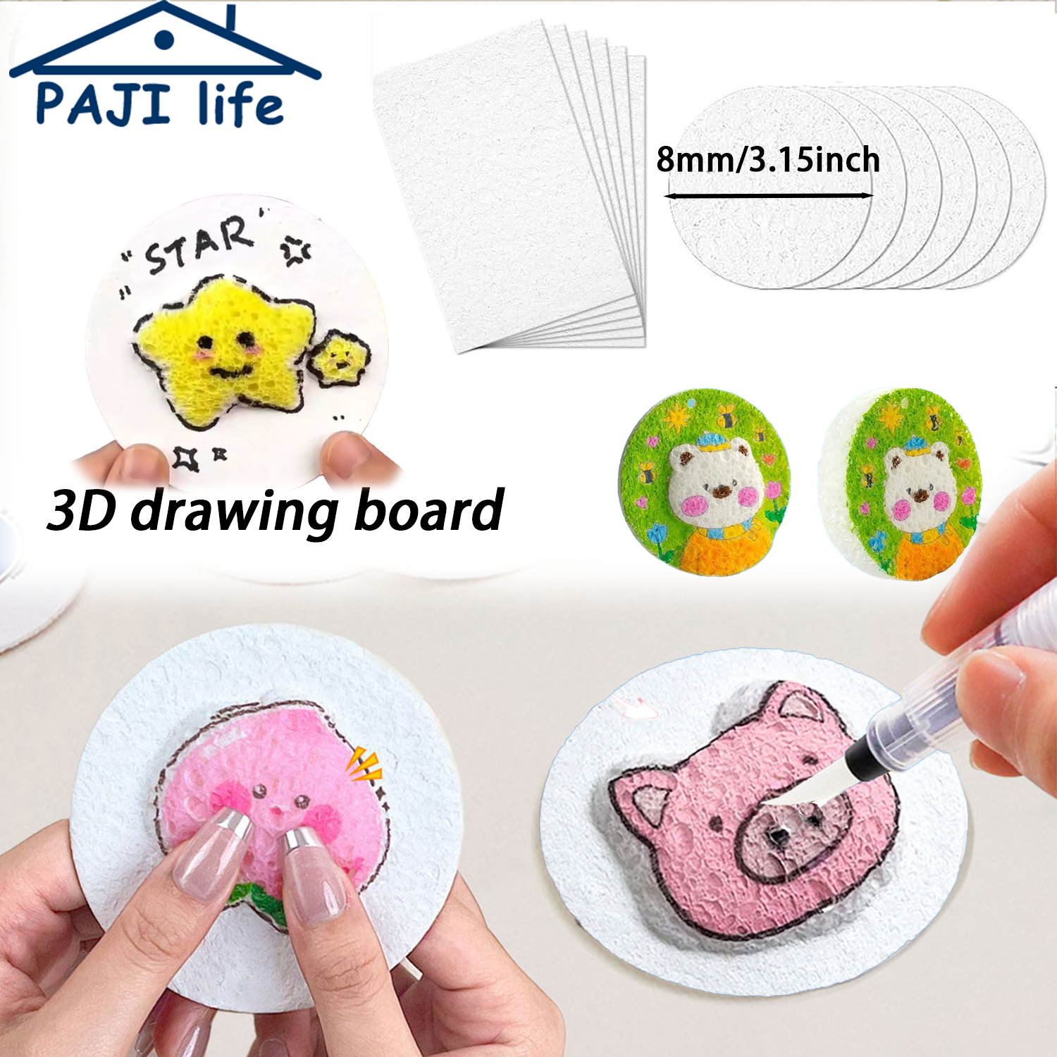 3D Puffy Foam Texture Painting - Art Craft Education incelemesi ve fiyatı