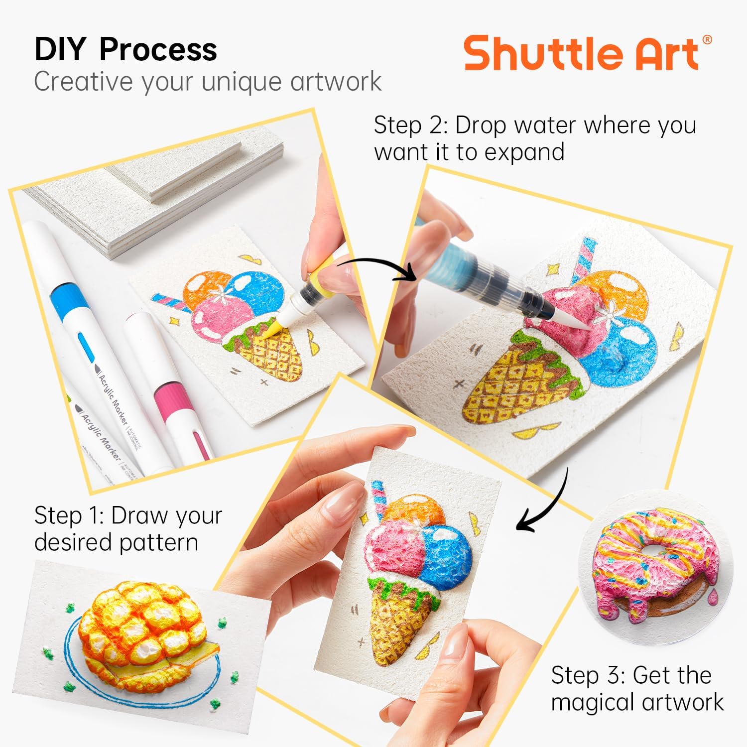3D Puffy Foam Texture Painting - Art Craft Education incelemesi ve fiyatı