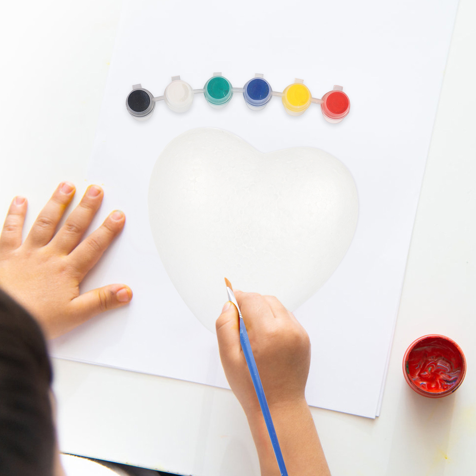 White Polystyrene Heart Balls  - Art And Craft Valentine incelemesi ve fiyatı