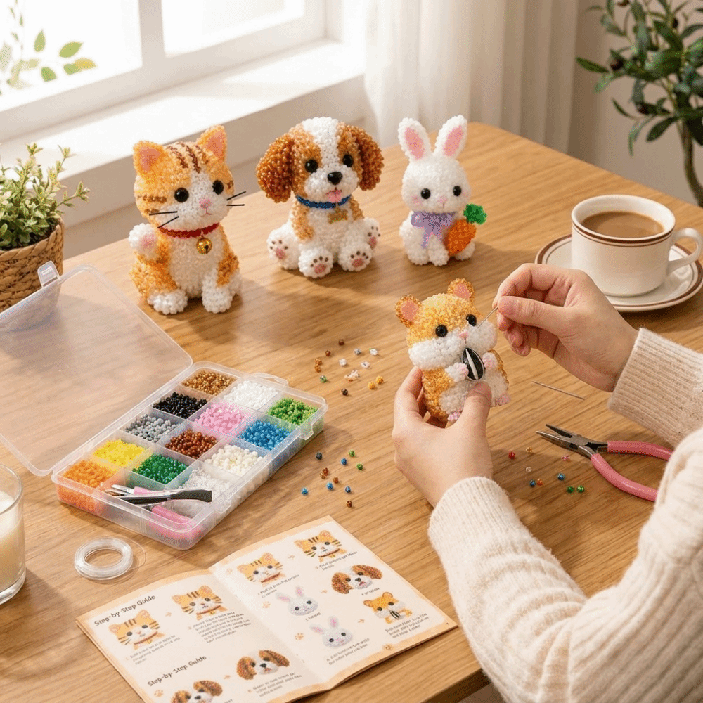 Handmade DIY Animal Bead Embro - Art Craft Education incelemesi ve fiyatı