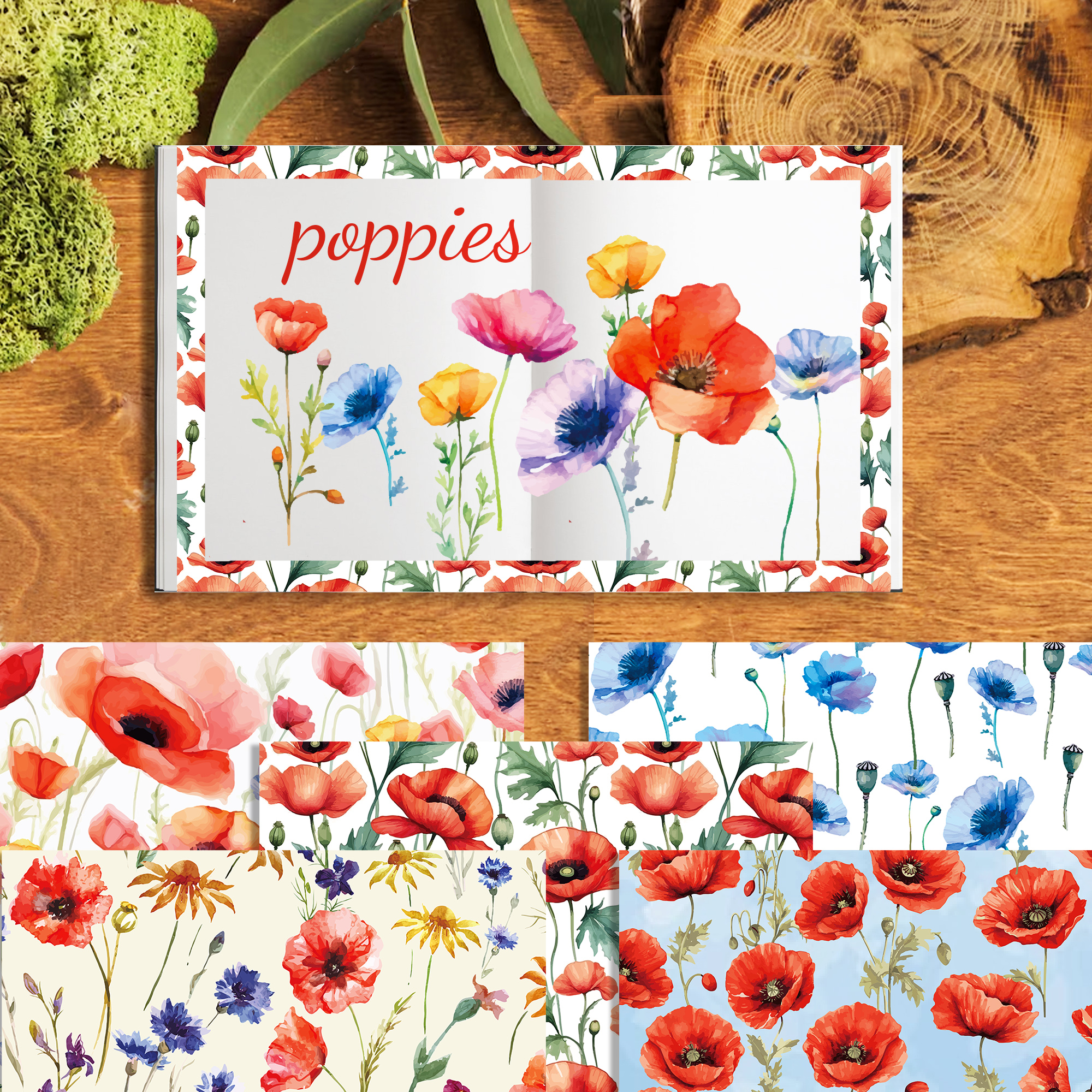 24pcs 30*30cm Poppy Red Flower - Art Craft Items incelemesi ve fiyatı