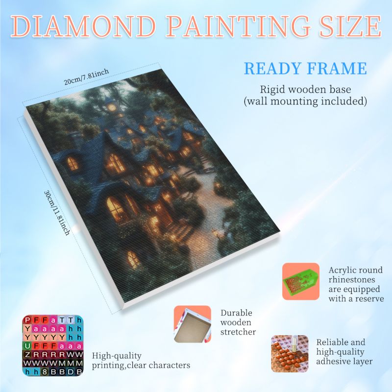 RUOPOTY Framed House 5d Diamon - Art Craft Room incelemesi ve fiyatı