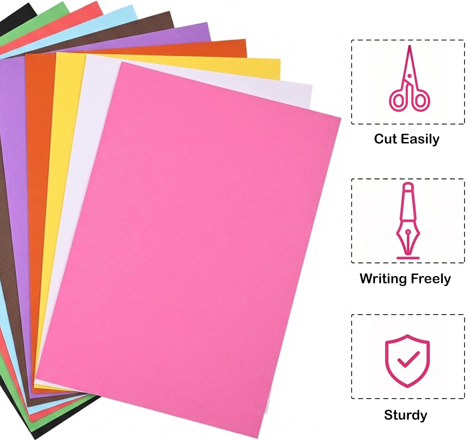 50 Colored Poster Boards 11.7x - Exhibition Of Art And Craft incelemesi ve fiyatı