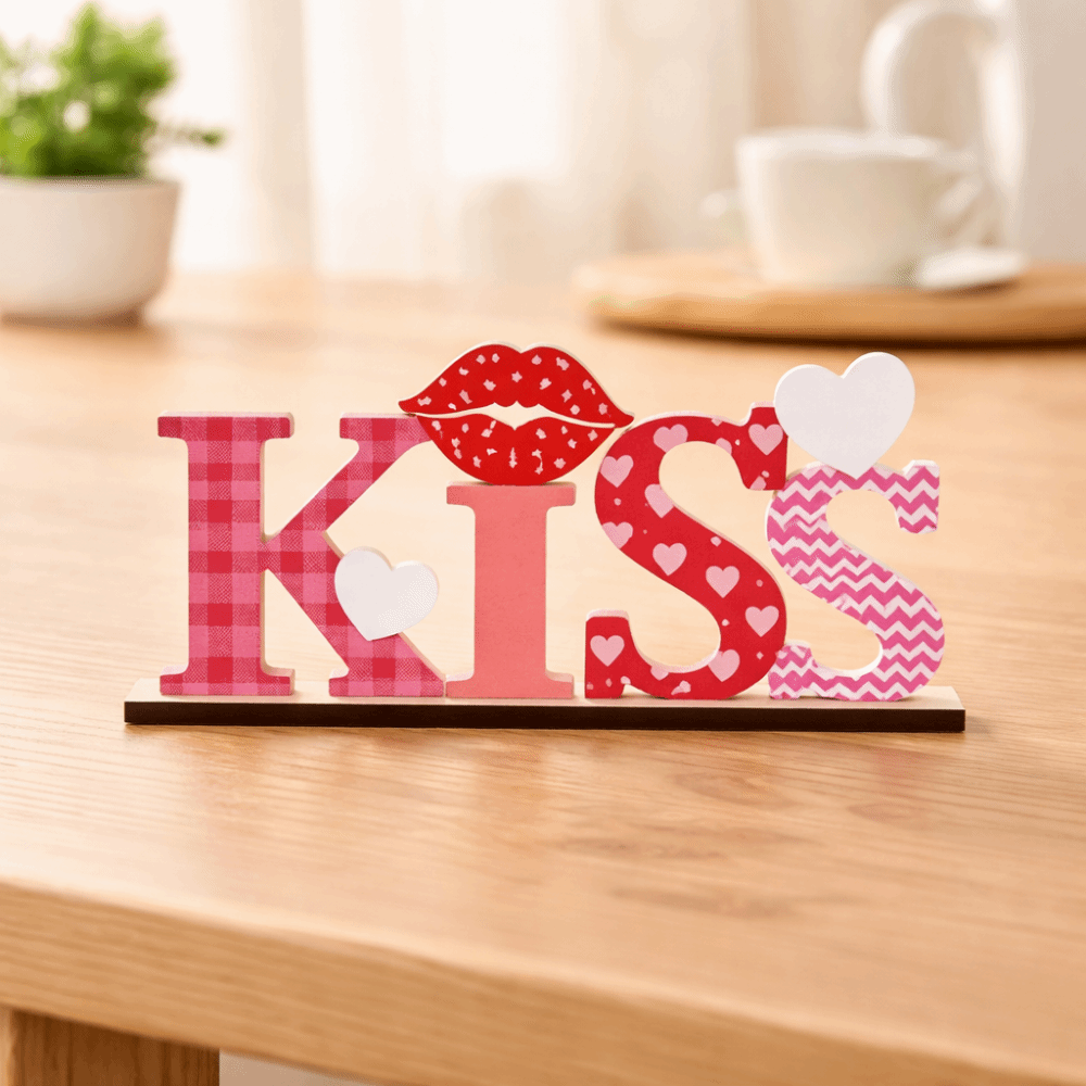 LOVE KISS Love Wood Knot Ornam - Art And Craft Valentine incelemesi ve fiyatı