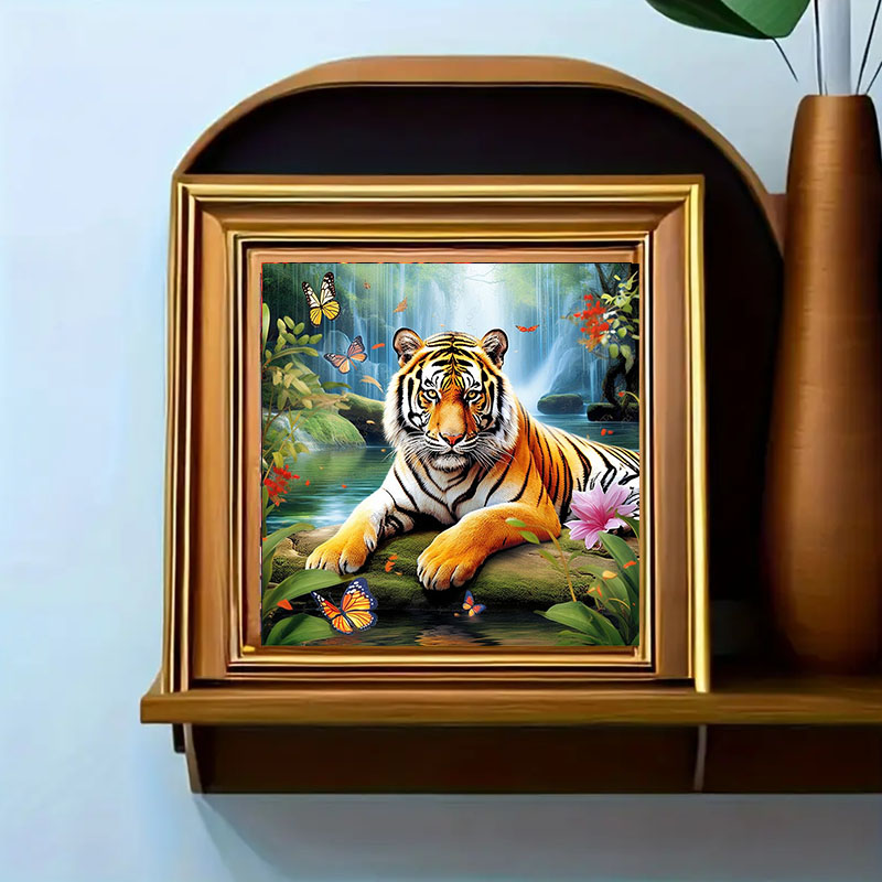 1 set of Tiger King Diamond Pa - Art Craft Adult incelemesi ve fiyatı