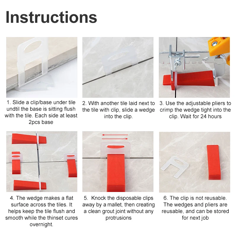 100pcs 1/1.5/2/2.5/3mm Ceramic - Mosaic Tile Supply incelemesi ve fiyatı