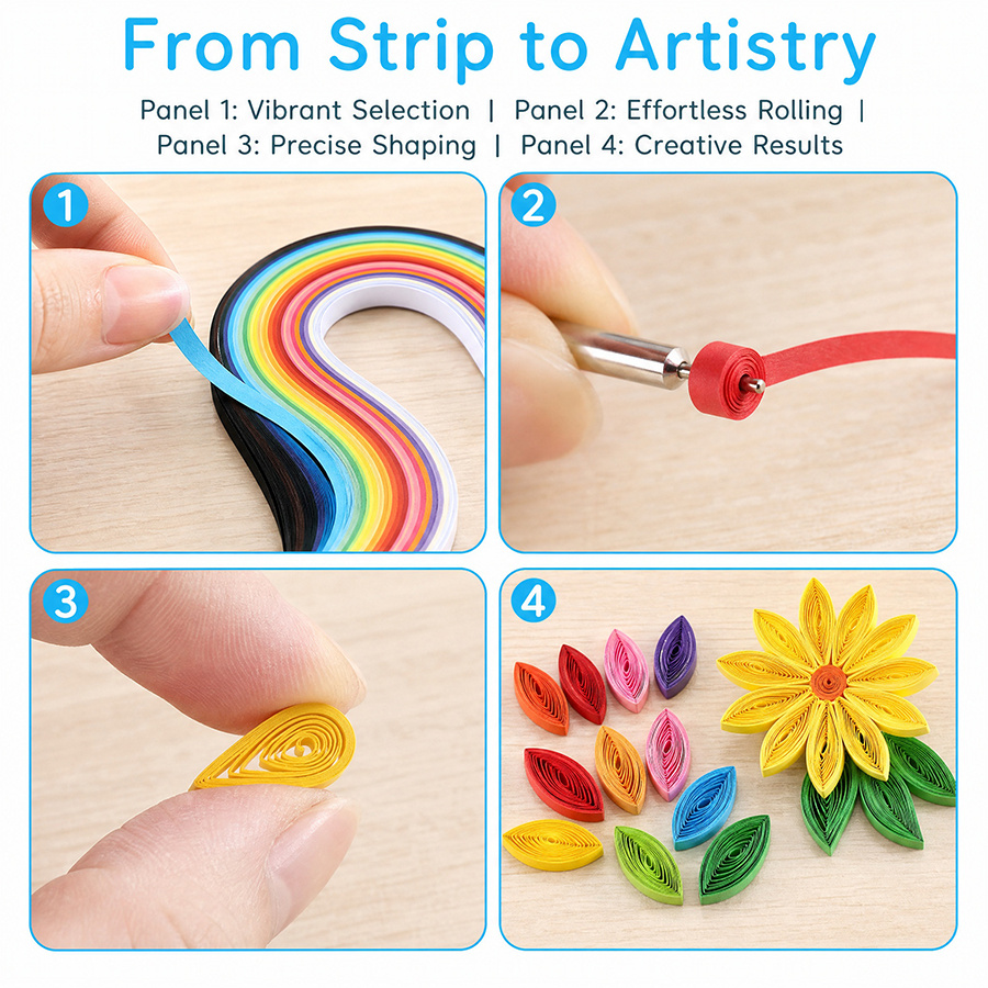 36 Colors 260 Sheets Quilling  - Quilling Paper Strips incelemesi ve fiyatı