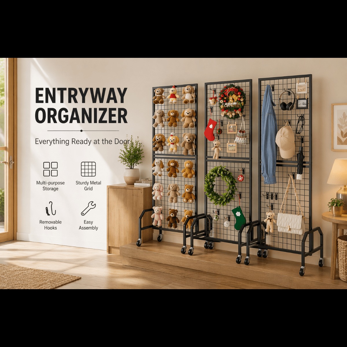 Rolling Grid Wall Panels with  - Exhibition Of Art And Craft incelemesi ve fiyatı