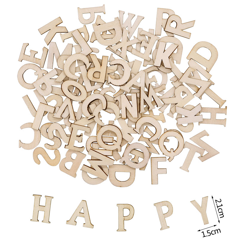 100pcs Wood English Alphabet D - Art Craft Number incelemesi ve fiyatı