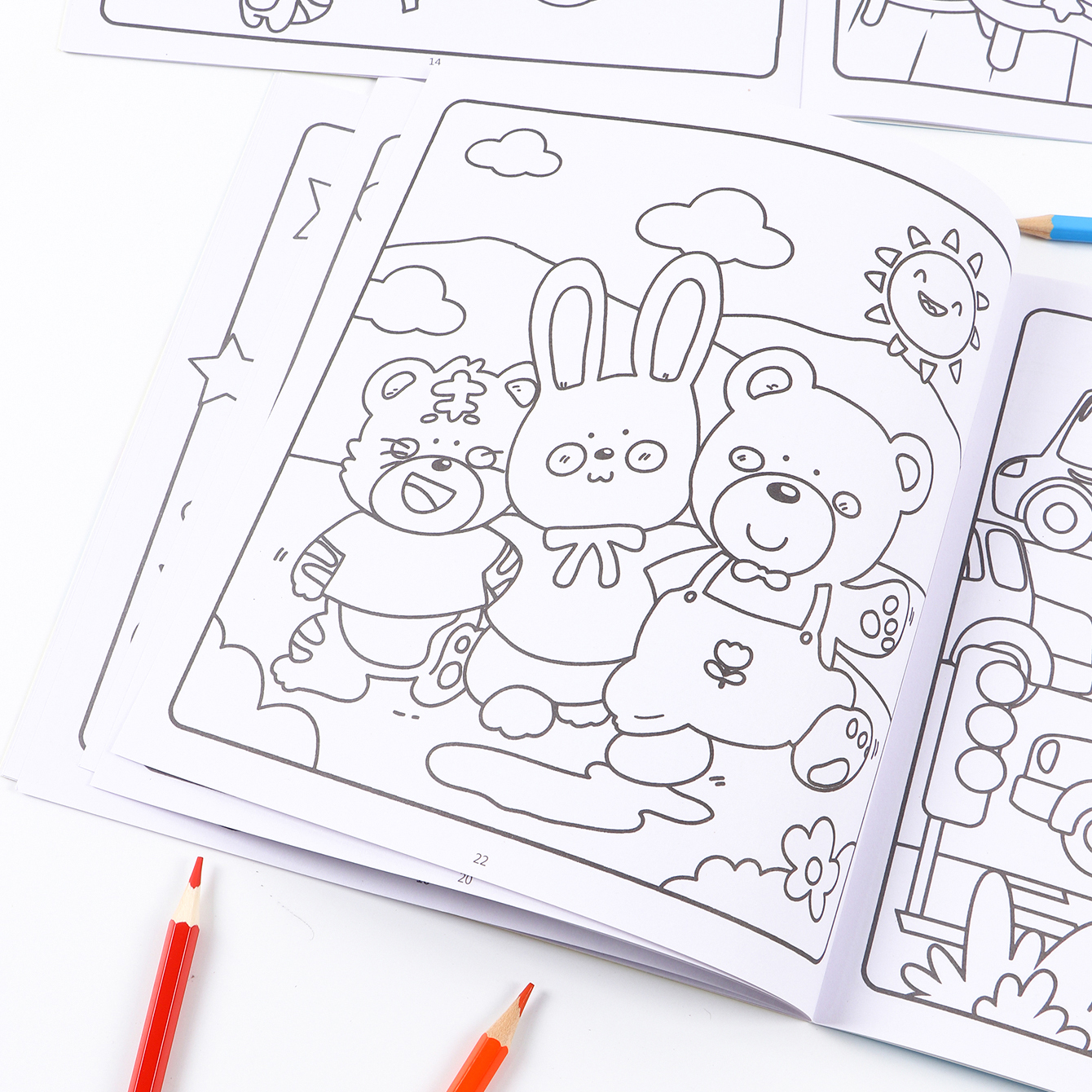 24 Pages Kids Coloring Drawing - Art Craft Education incelemesi ve fiyatı