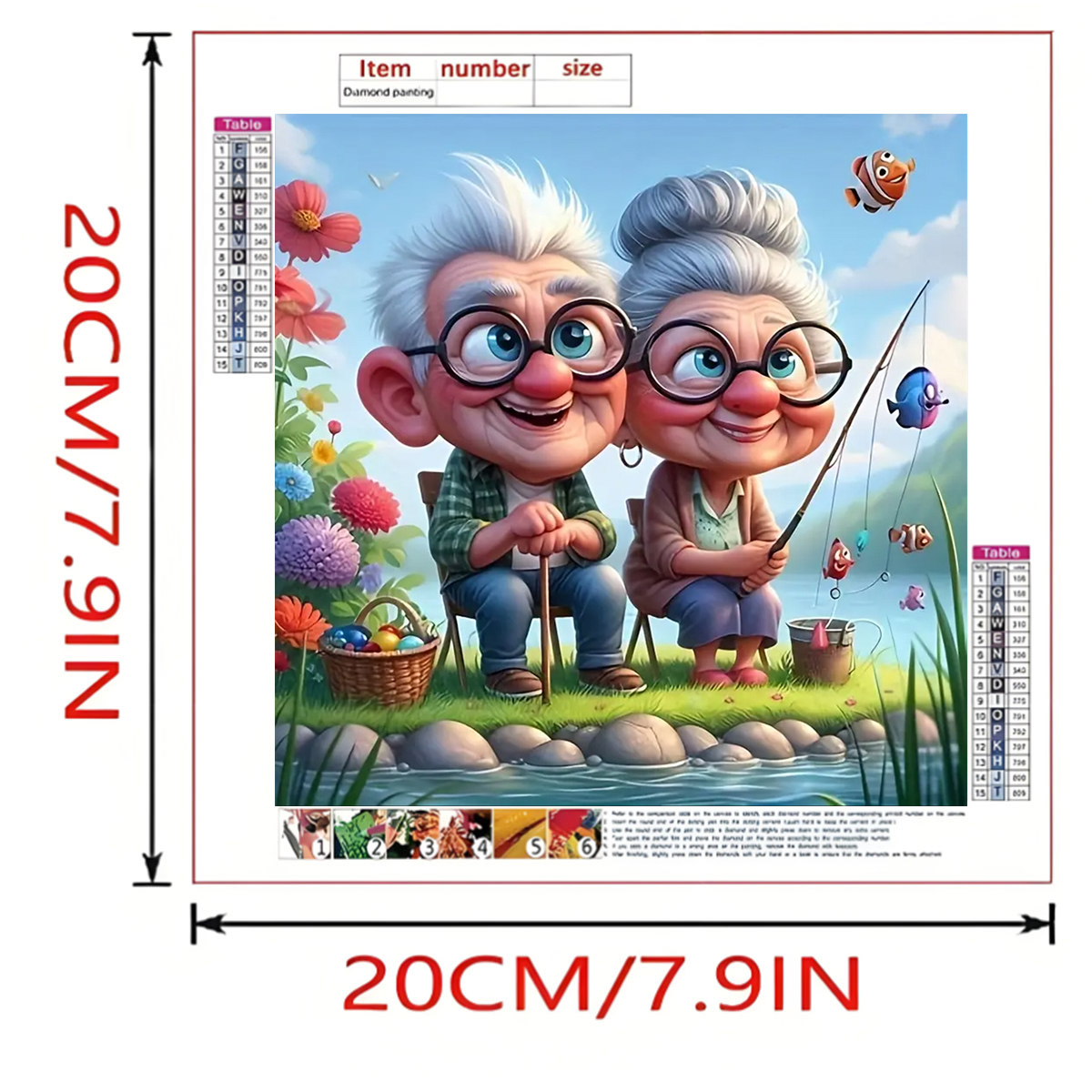 Grandparents Fishing Diamond P - Art Craft Adult incelemesi ve fiyatı