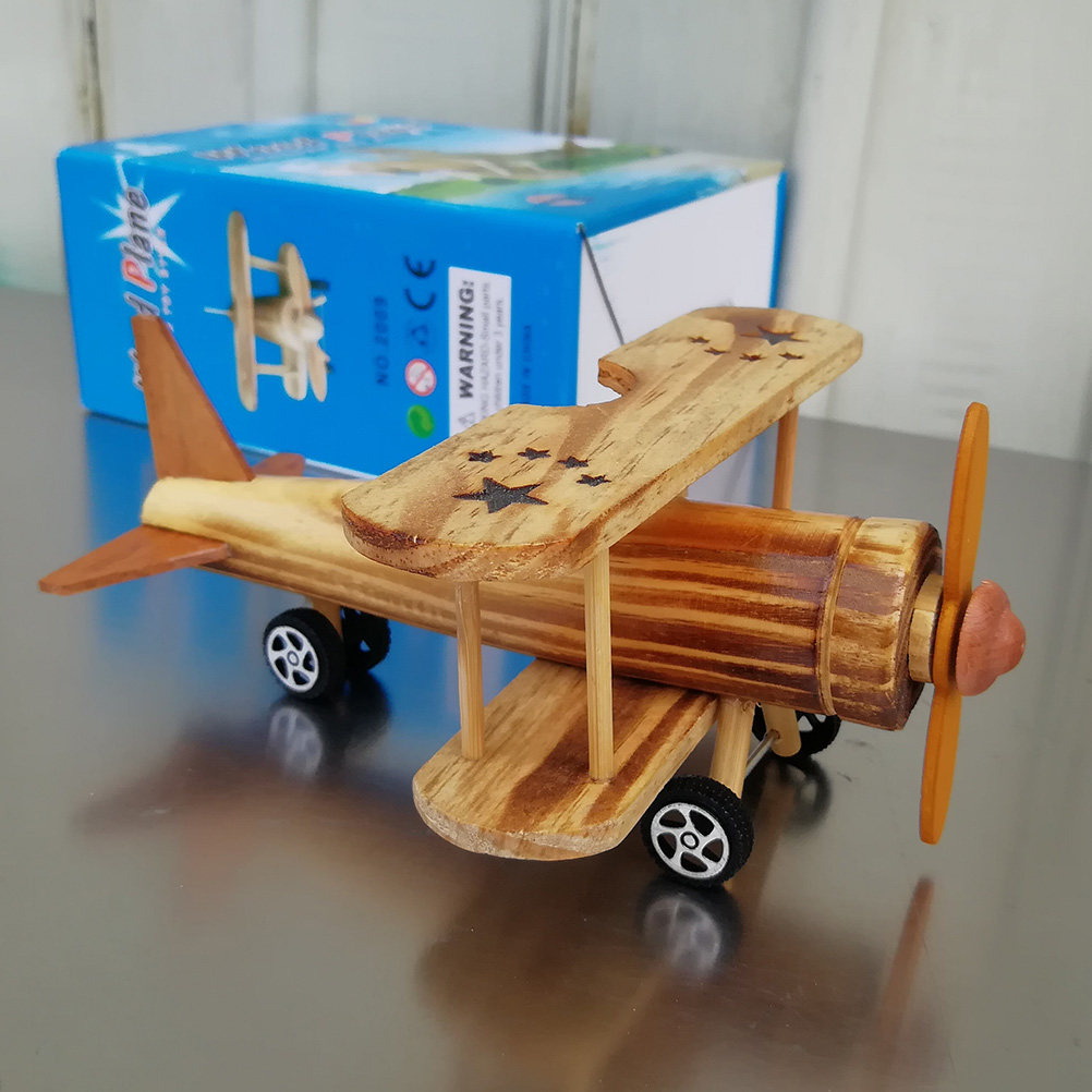 2Pcs Wooden Airplane Desktop O - Art Craft Room incelemesi ve fiyatı