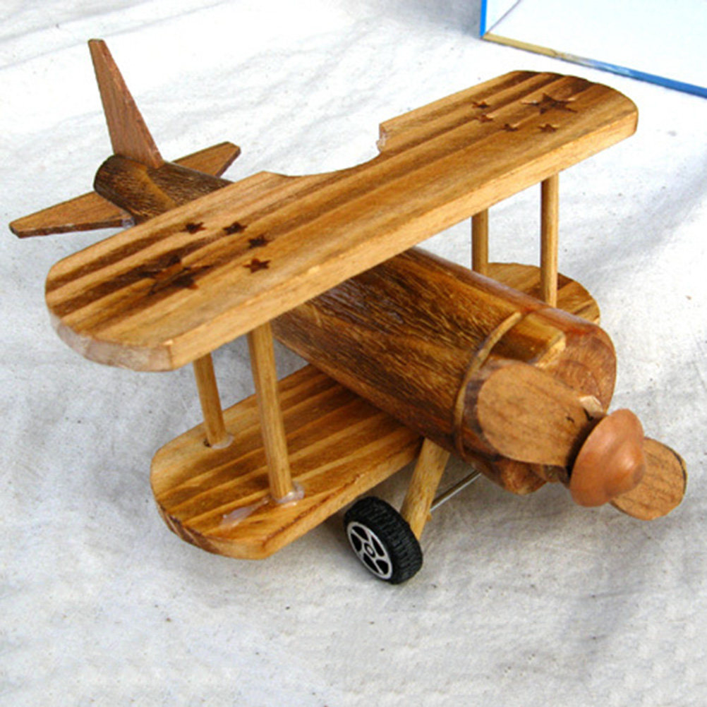 2Pcs Wooden Airplane Desktop O - Art Craft Room incelemesi ve fiyatı