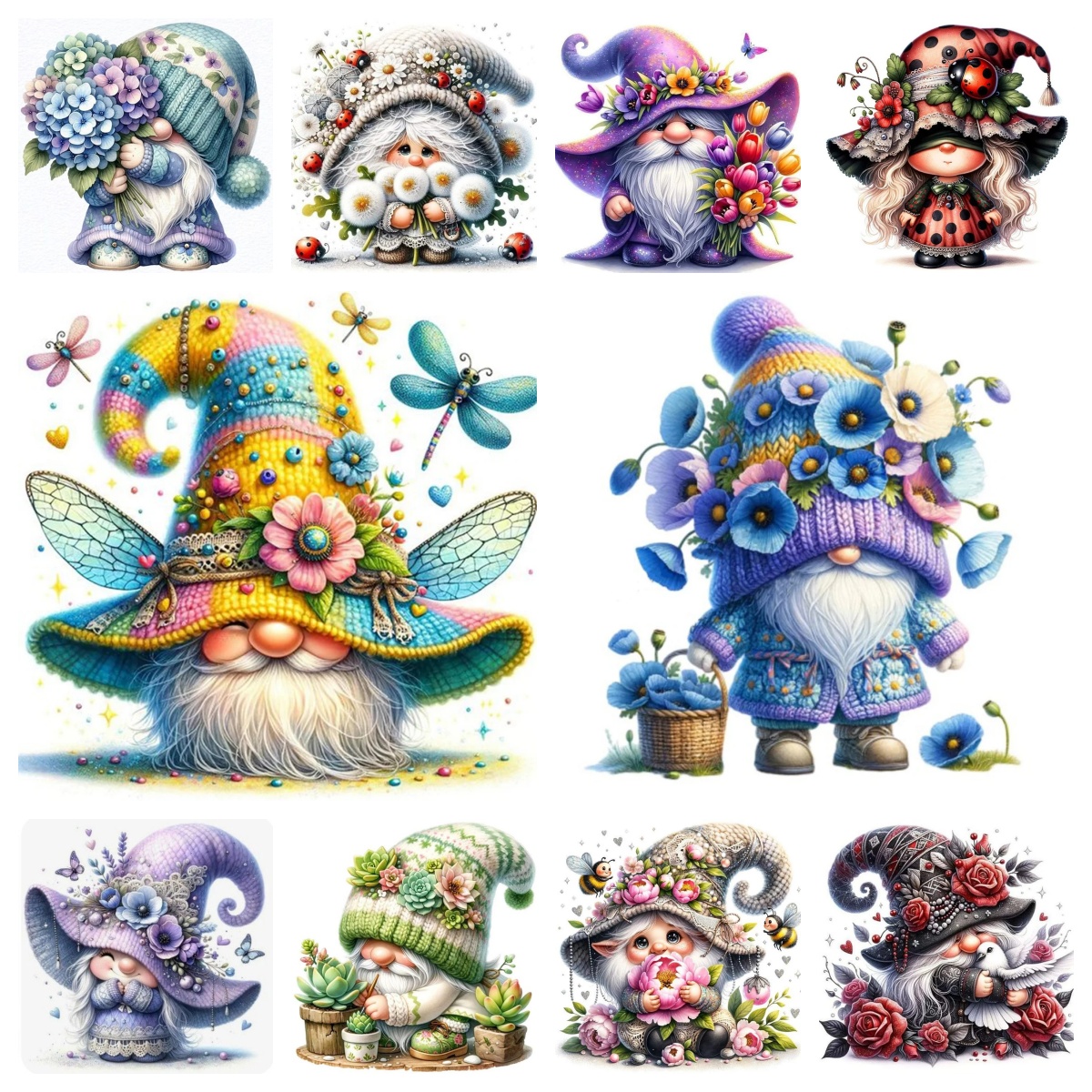 Watercolor Gnome Spring DIY Fu - Art And Craft Valentine incelemesi ve fiyatı