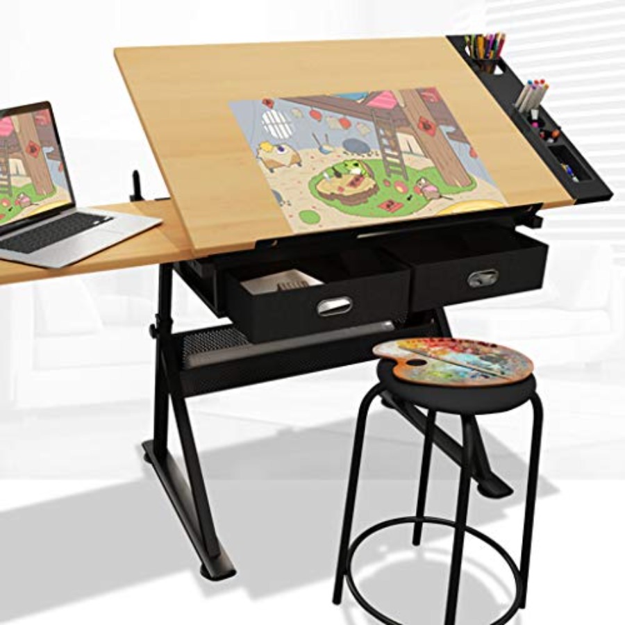 Drafting Table with Storage He - Art & Craft Zone incelemesi ve fiyatı