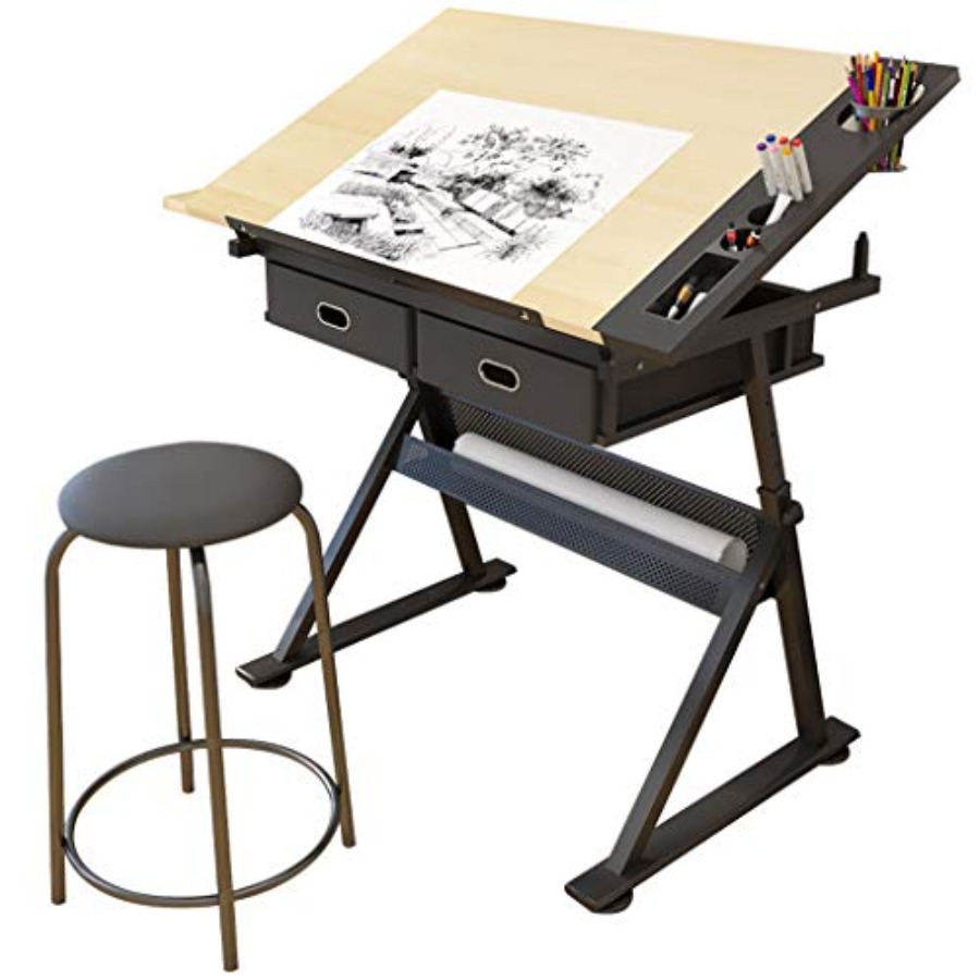 Drafting Table with Storage He - Art & Craft Zone incelemesi ve fiyatı