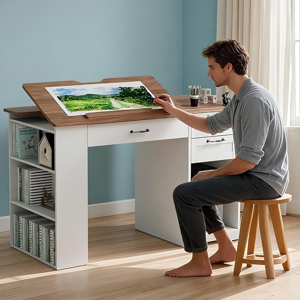 Adjustable Desk with Storage a - Art & Craft Zone incelemesi ve fiyatı