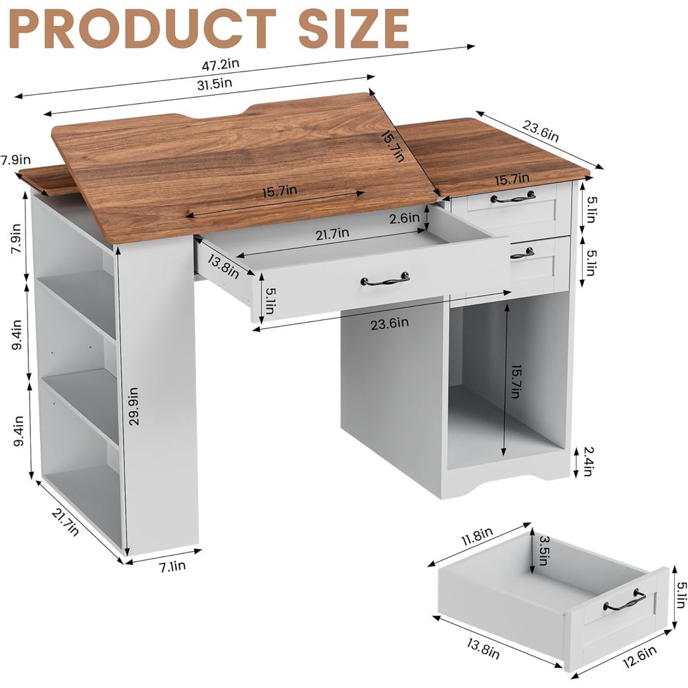 Adjustable Desk with Storage a - Art & Craft Zone incelemesi ve fiyatı