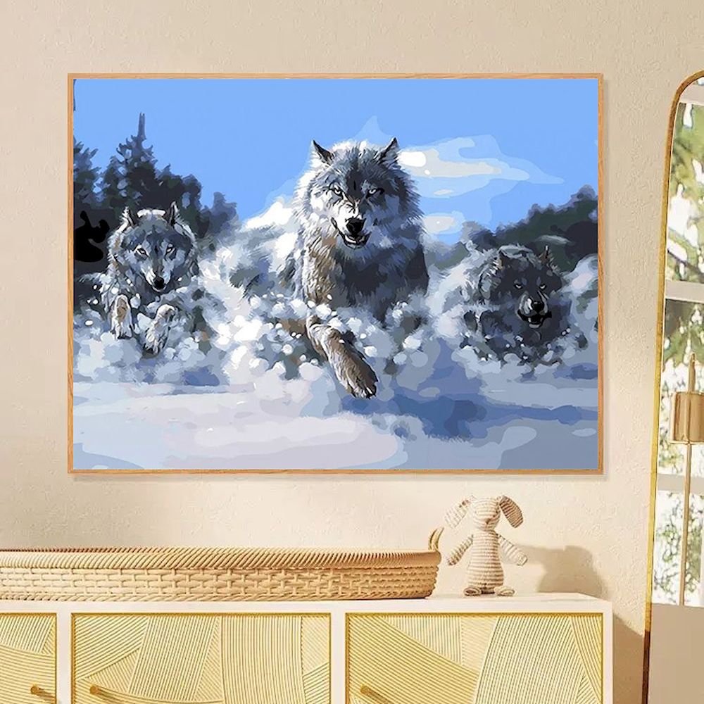 Painting By Numbers Wolf Oil P - Art Craft Number incelemesi ve fiyatı