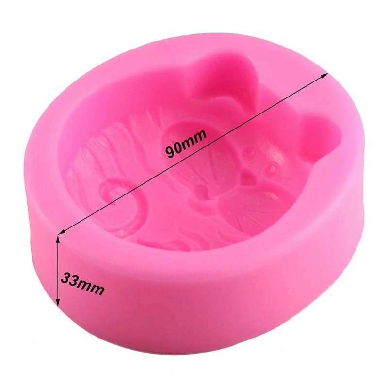 1PC Non-Stick Silicone Mold 3D - Art Craft Cat incelemesi ve fiyatı