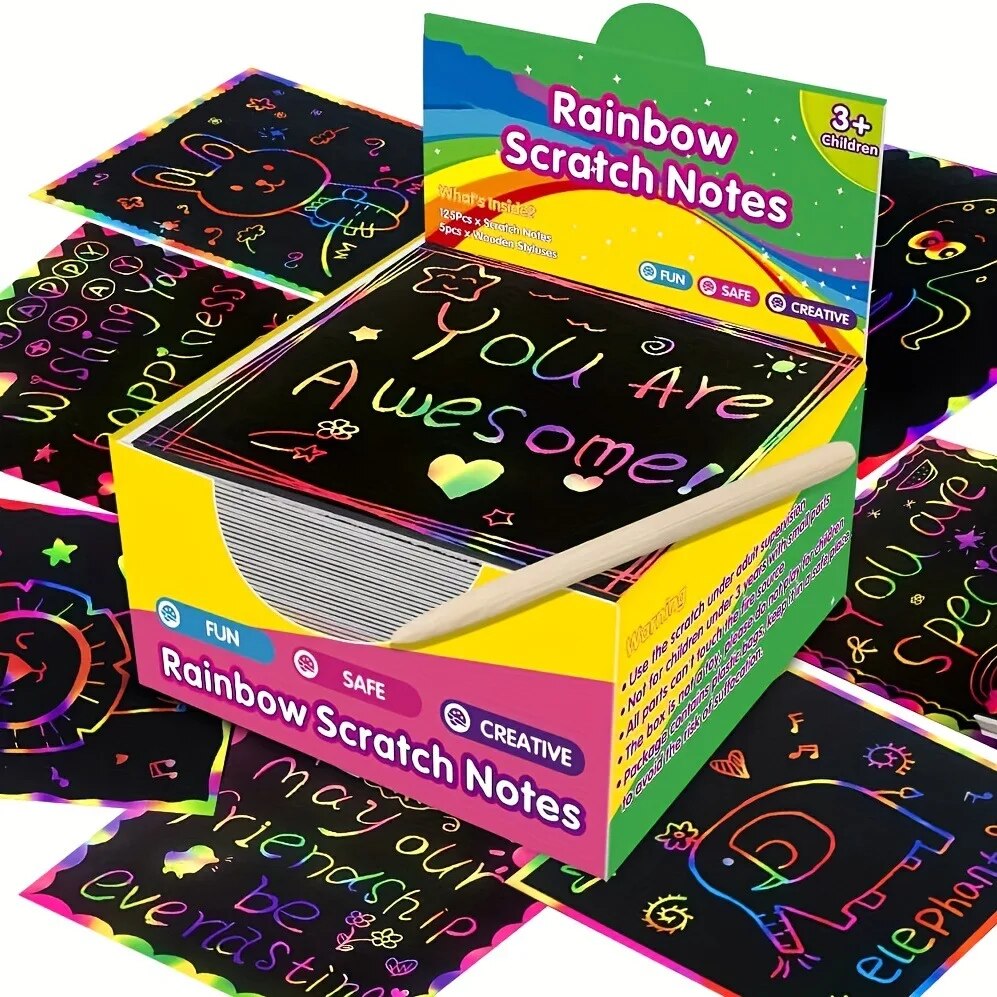 Many Creative Scratch Art Card - Art Craft Education incelemesi ve fiyatı