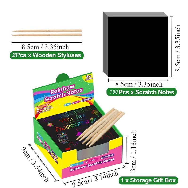Many Creative Scratch Art Card - Art Craft Education incelemesi ve fiyatı