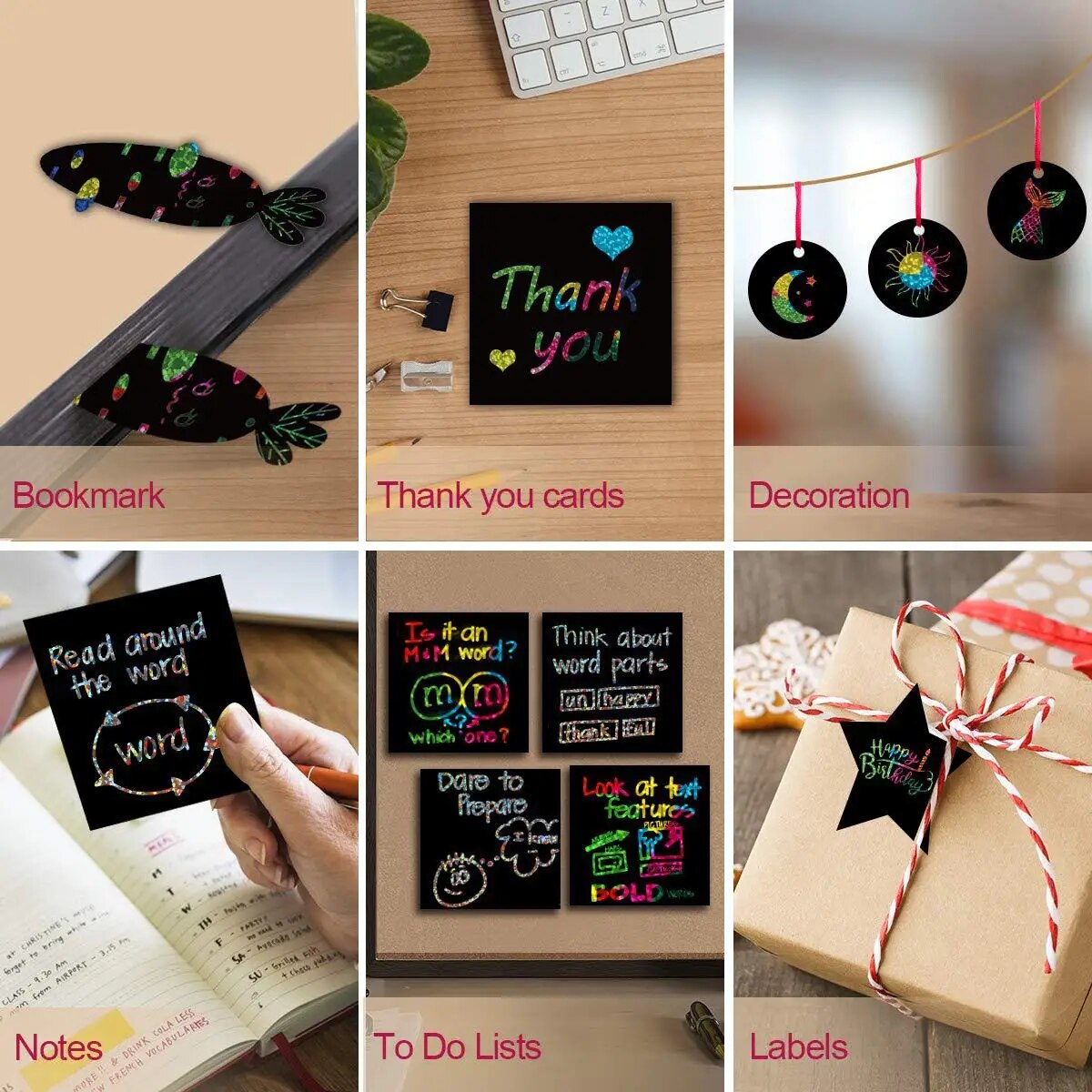 Many Creative Scratch Art Card - Art Craft Education incelemesi ve fiyatı