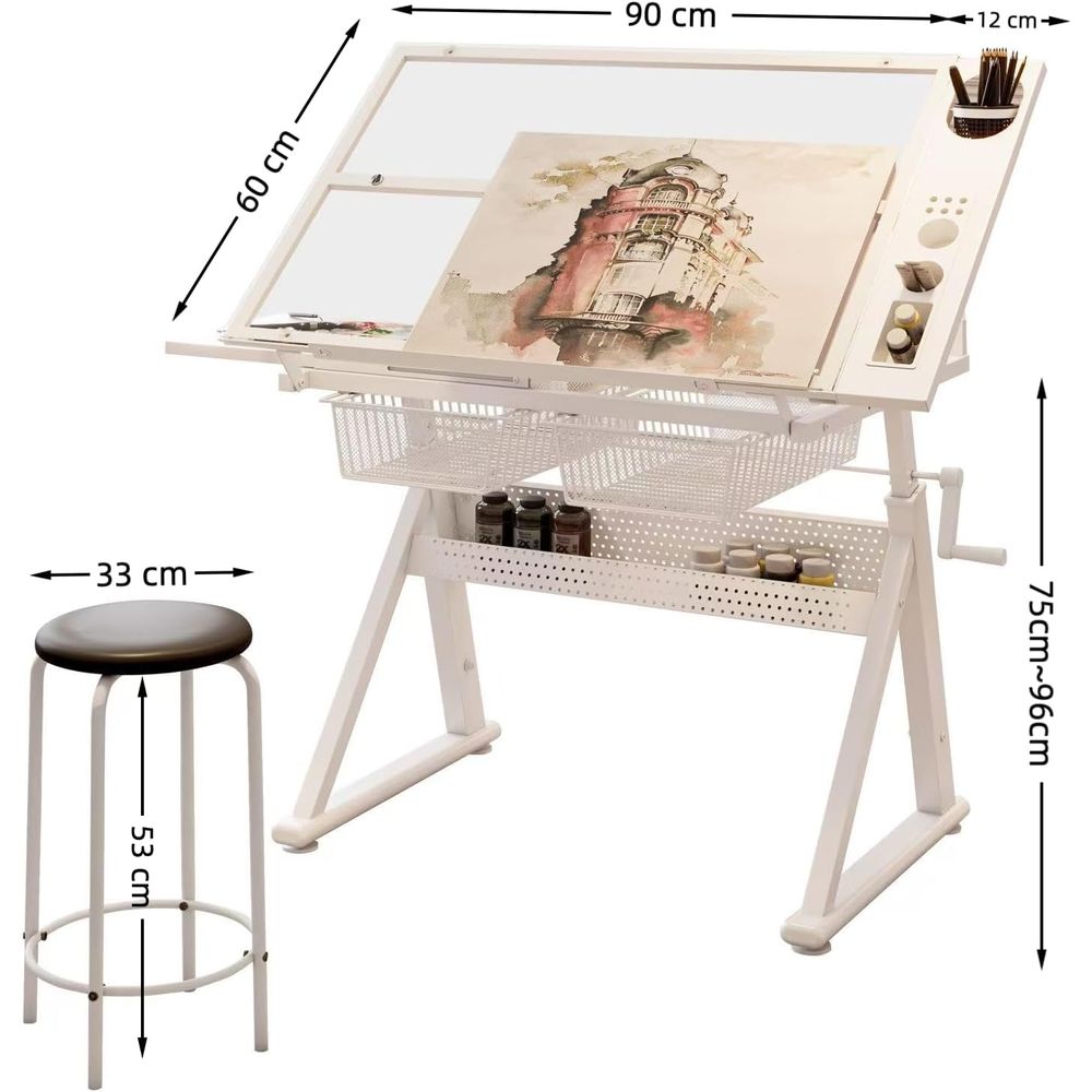 Adjustable Art Desk with Tempe - Art & Craft Zone incelemesi ve fiyatı