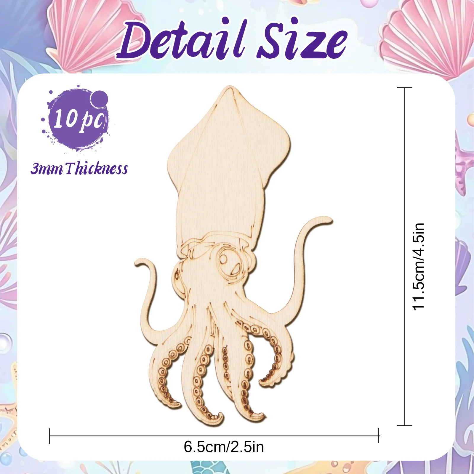 10pcs/set Unfinished Wood Craf - Art & Craft Zone incelemesi ve fiyatı