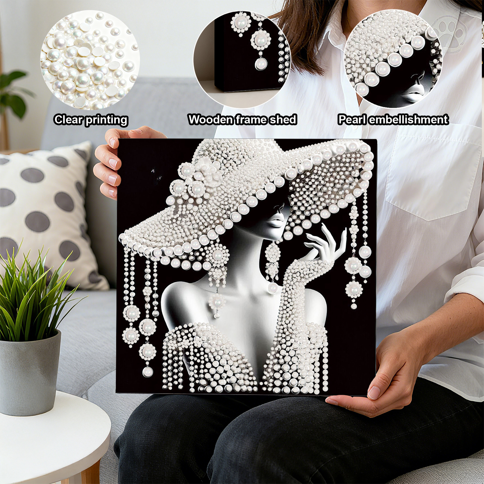 DIY Ladies Pearl Diamond Paint - Art Craft Adult incelemesi ve fiyatı