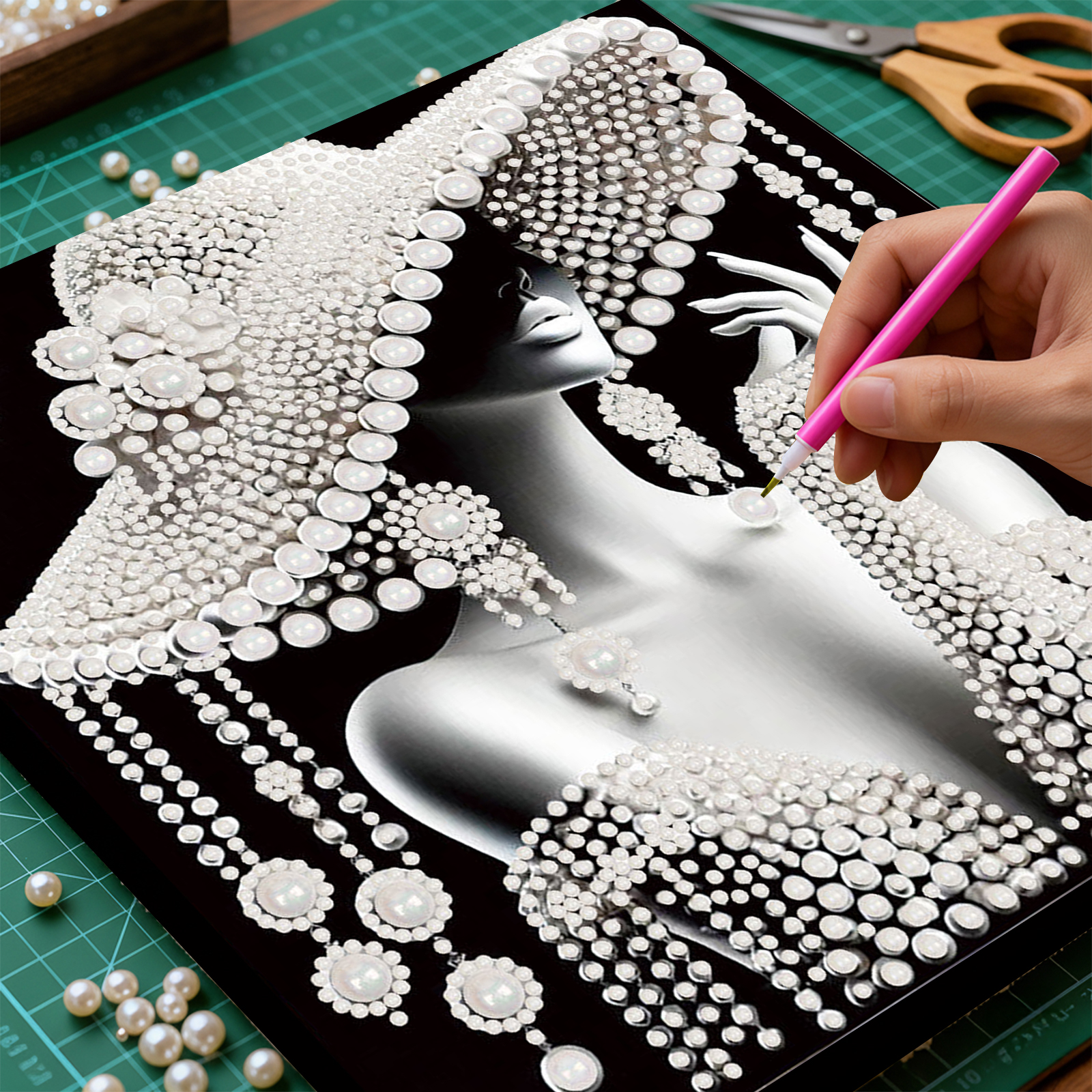 DIY Ladies Pearl Diamond Paint - Art Craft Adult incelemesi ve fiyatı