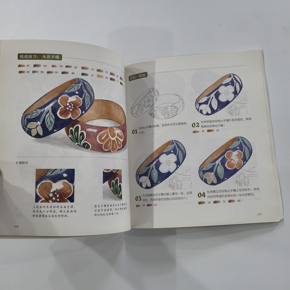 Color Pencil Gourmet Painting  - Chinese Art Craft incelemesi ve fiyatı